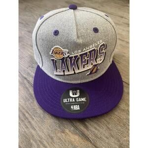 Los Angeles Lakers NBA Ultra Game Gray Snapback Special Edition Cap Hat - NEW
